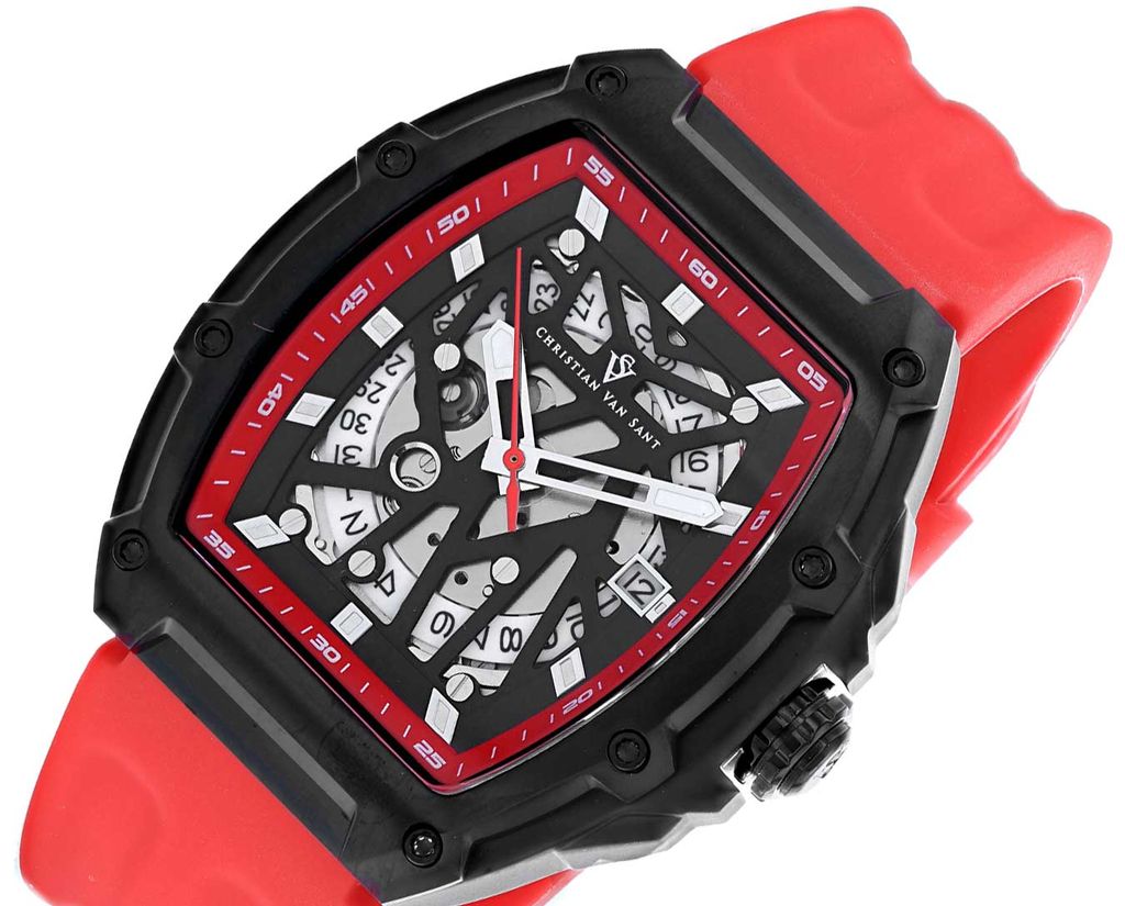 Christian Van Sant Watches Odyssey Watch | Skeleton Black Dial Watch, CV6197 - Retail at MSRP: $1,495.00 - photo 1