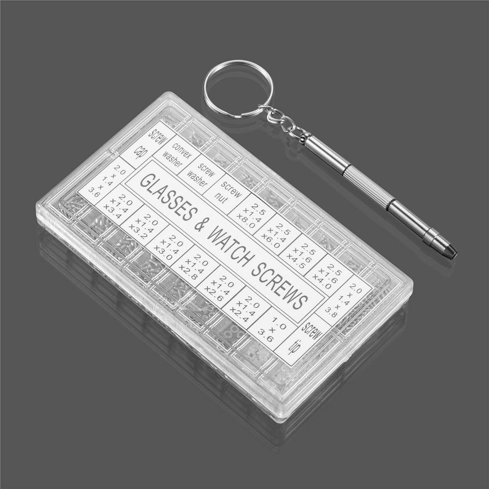 1000 pc Eyeglass / Watch Repair Screws & Nuts - photo 1
