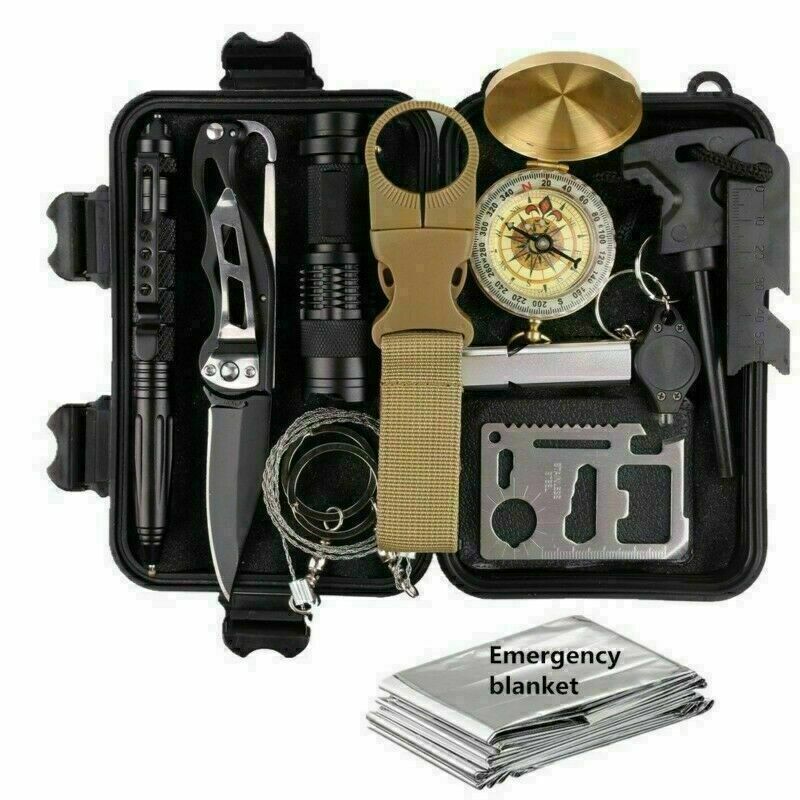 13 In 1 Outdoor Emergency Survival Gear Kit - photo 1