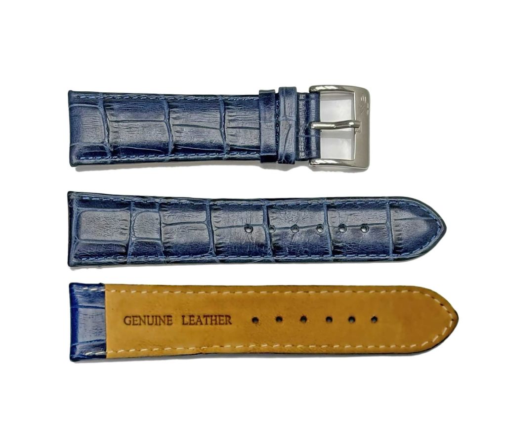 GENUINE LEATHER STRAP (22mm)- DARK BLUECOLOR - photo 1