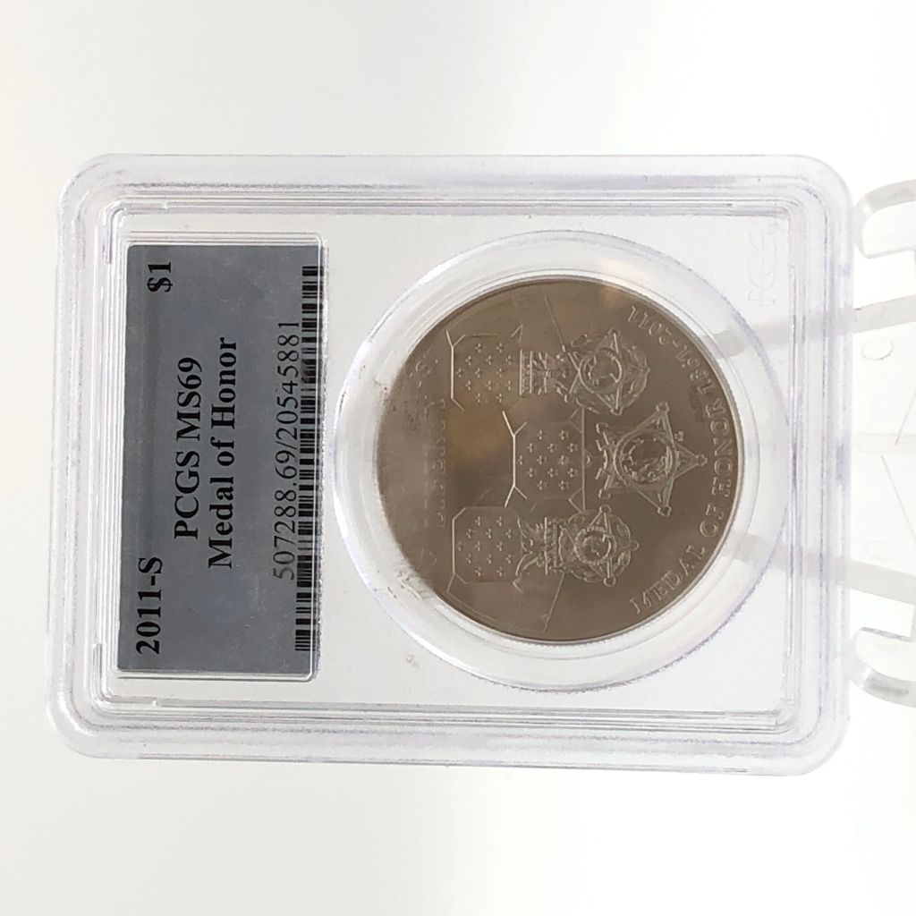 Medal of Honor Commemorative Silver Dollar PCGS MS 69 - photo 1