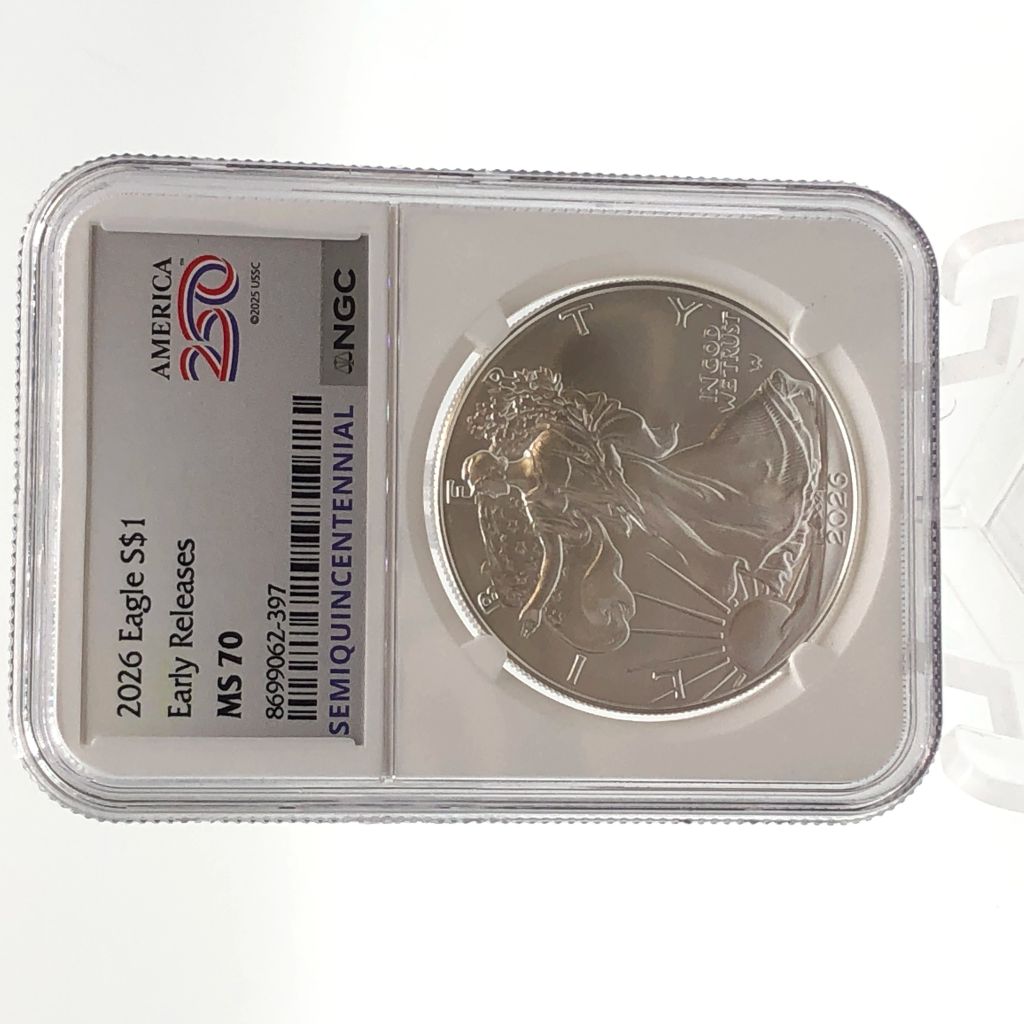 2026 NGC Mint State 70 American Silver Eagle Semiquincentennial - photo 1