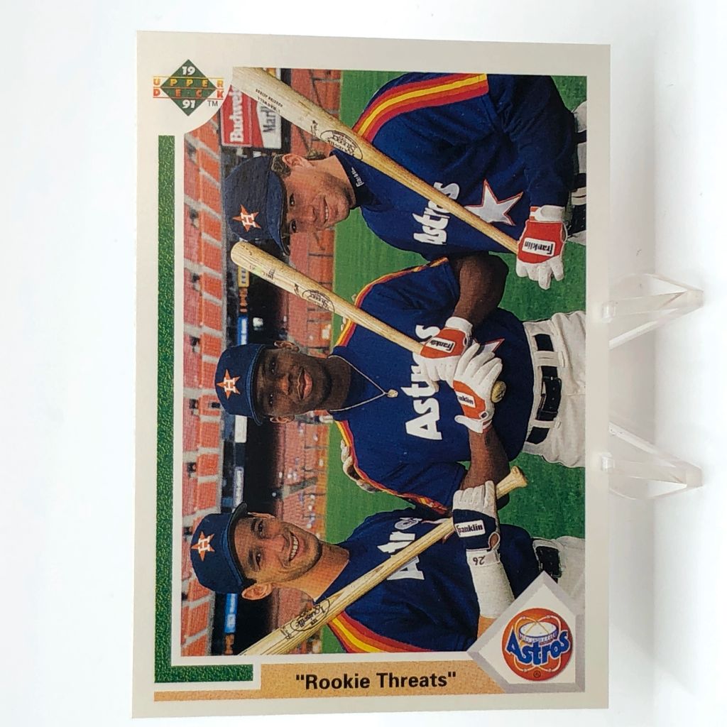 Rookie Threats Bagwell / Gonzalez Vintage Baseball Card in Holder - photo 1