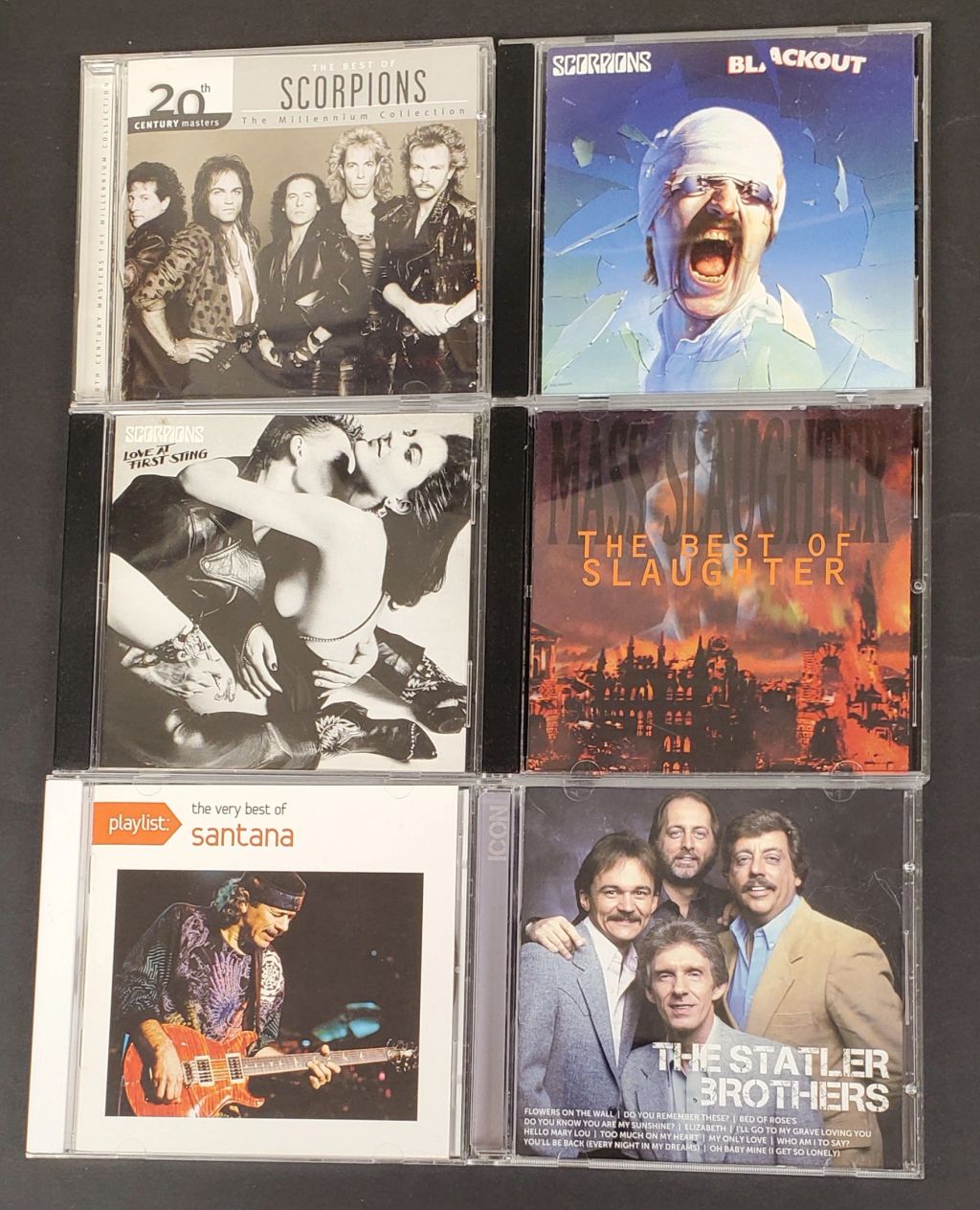 Mixed Rock & Country CD Lot - Scorpions, Santana, Slaughter, The Statler Bros VG - photo 1