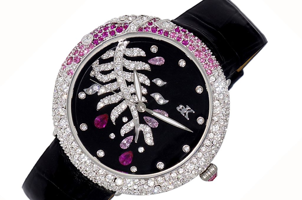 Adee kaye Watches, Multi- color Austrian crystal, Quartz Movement, AK2118-LBK - RETAIL AT (MSRP: $345.00) - photo 1
