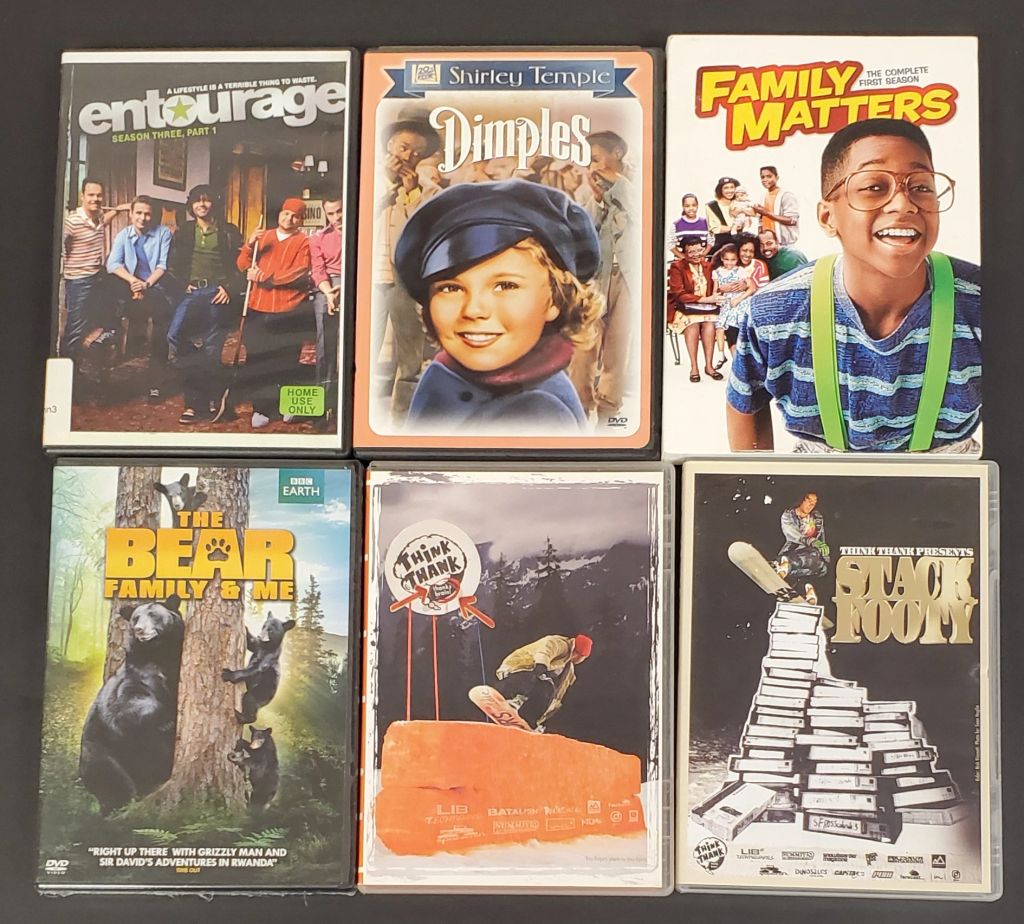 Mixed 6x DVD Lot: Entourage Season 2, Shirley Temple in Dimples, Family Matters Seasons, The Bear Family & Me, Stack Footy, and More - photo 1