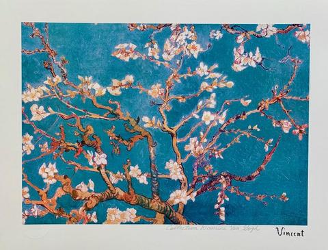 Vincent Van Gogh BLUE ALMOND BLOSSOMS Estate Signed Giclee