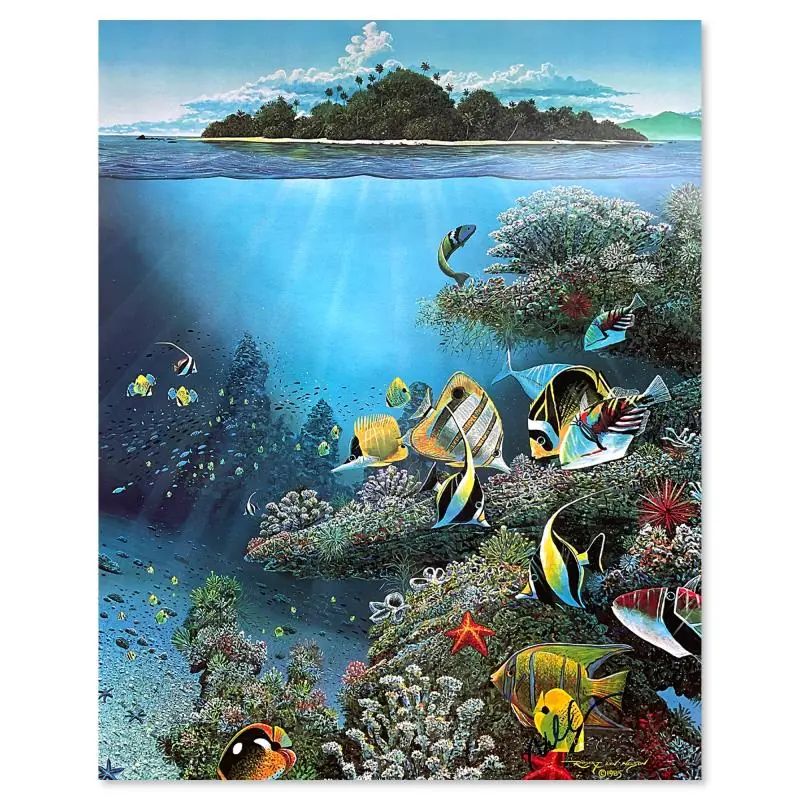 Robert Lyn Nelson, "Undersea Song" Hand Signed Poster - photo 1