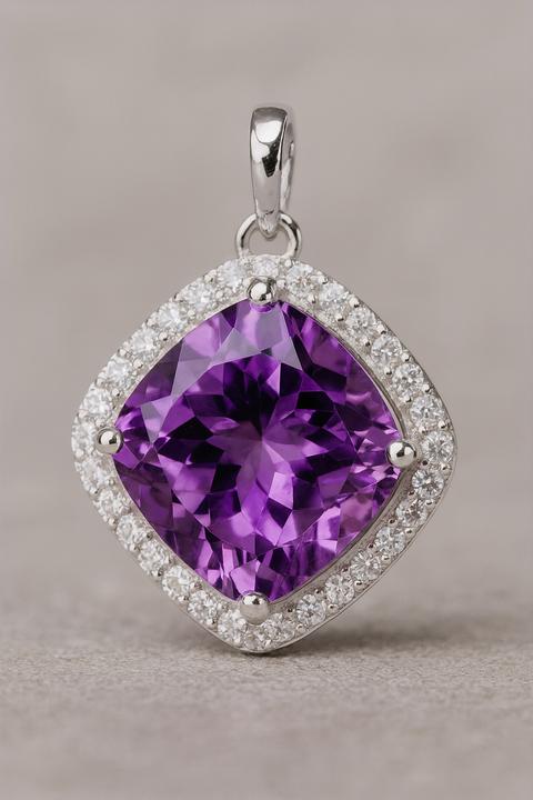 925 Sterling Silver 1.10 Ct Round Cubic Zirconia Necklace