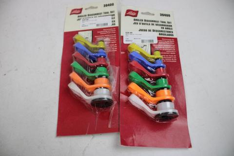 Aluminium 1", 3" Block Kits, Disconnect Pliers, Angled Disconnect Tool Sets, 6 Pieces