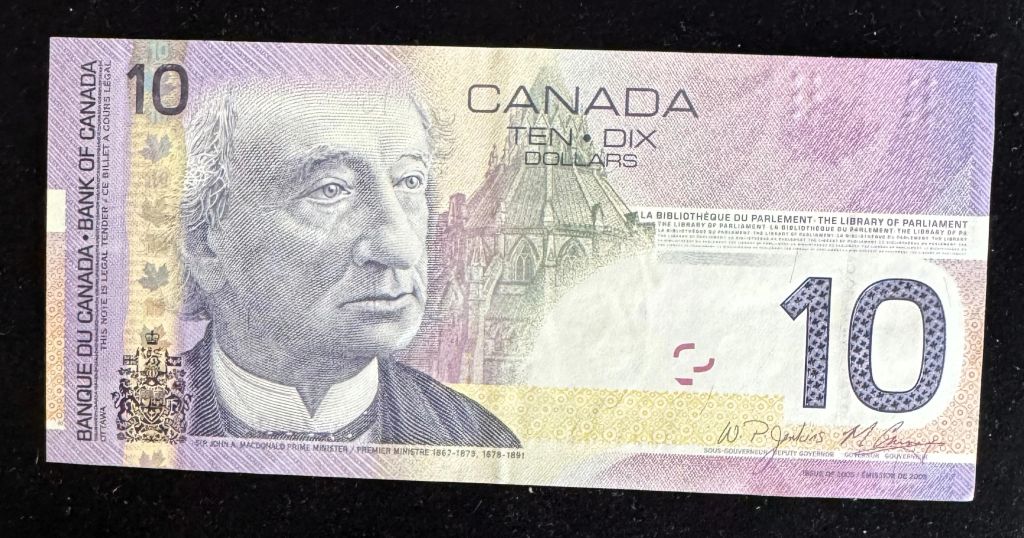 2005 CANADA $10 DOLLAR, UNC CRISP GEM IN PROTECTIVE SLEEVE - photo 1