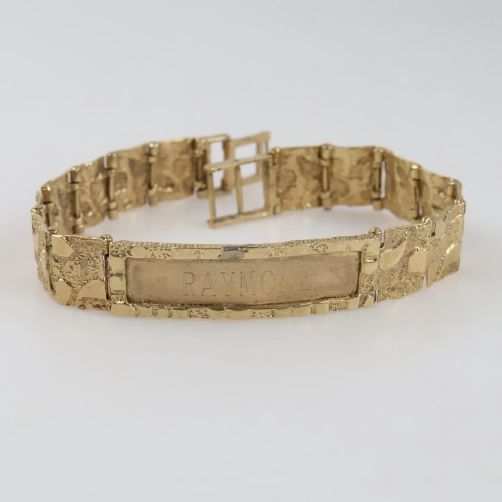 10kt Gold ID Bracelet - photo 1