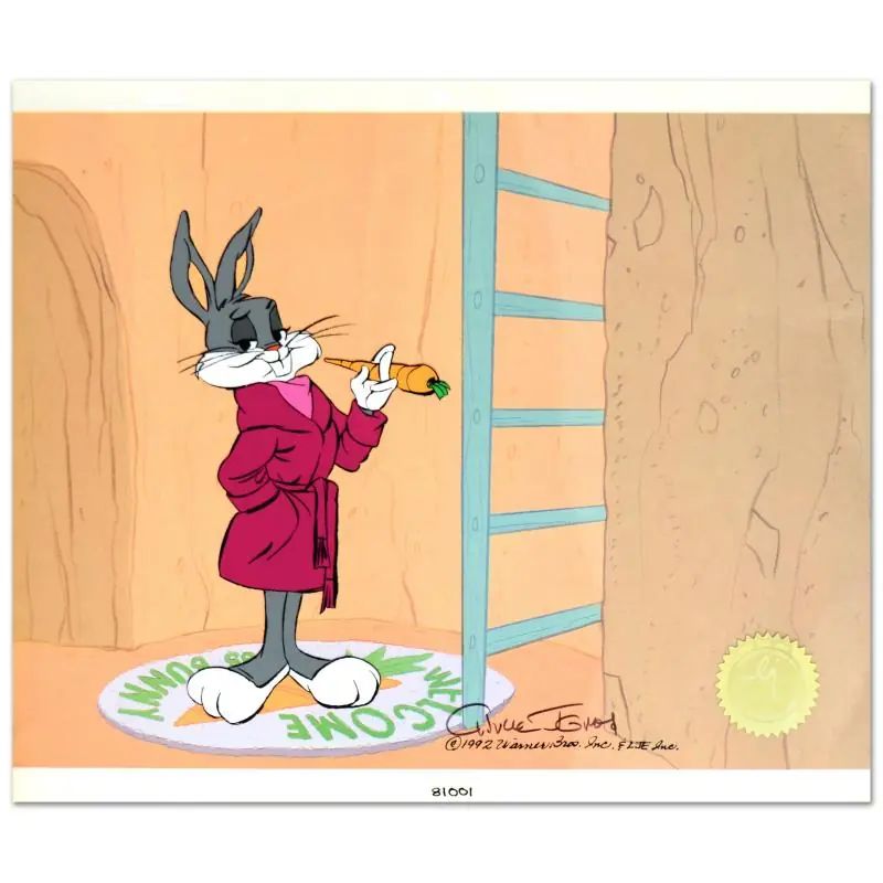 Chuck Jones (d. 2002), "Home Sweet Home" Ltd Ed Animation Cel w/Hand Painted Color, No. and Hand Signed w/Cert. - photo 1
