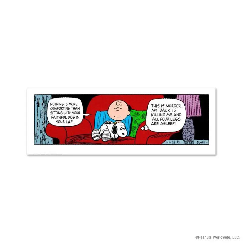 Peanuts, "Faithful Dog" Hand Numbered Limited Edition Fine Art Print with Certificate of Authenticity. - photo 1