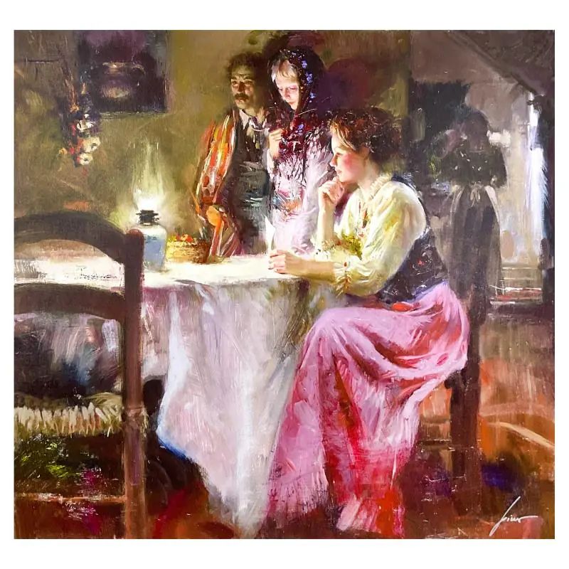 Pino (1939-2010), "Mystical Light" Limited Edition on Canvas, Numbered and Hand Signed with COA. - photo 1