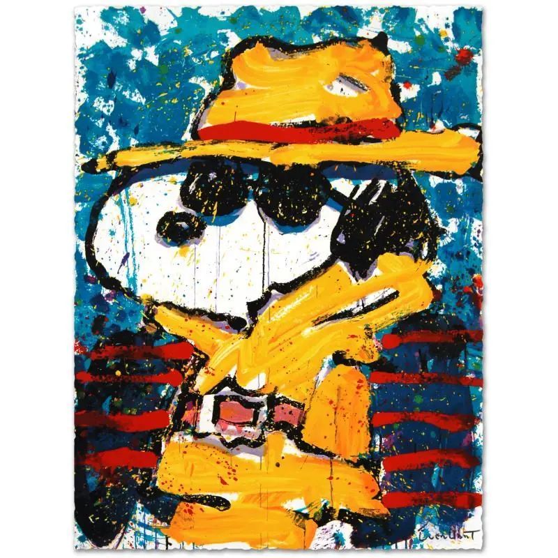 Tom Everhart, "Undercover in Beverly Hills" Ltd Ed Hand Pulled Original Lithograph Numbered and Hand Signed, w/Cert. - photo 1