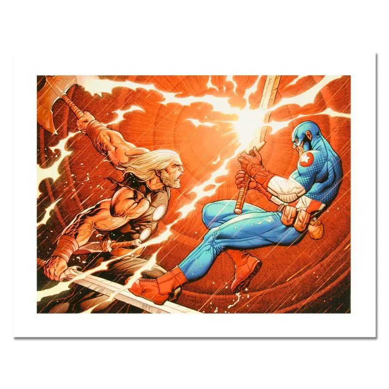 Marvel Comics, "Ultimate New Ultimates #4" Limited Edition Canvas by Frank Cho; COA - photo 1