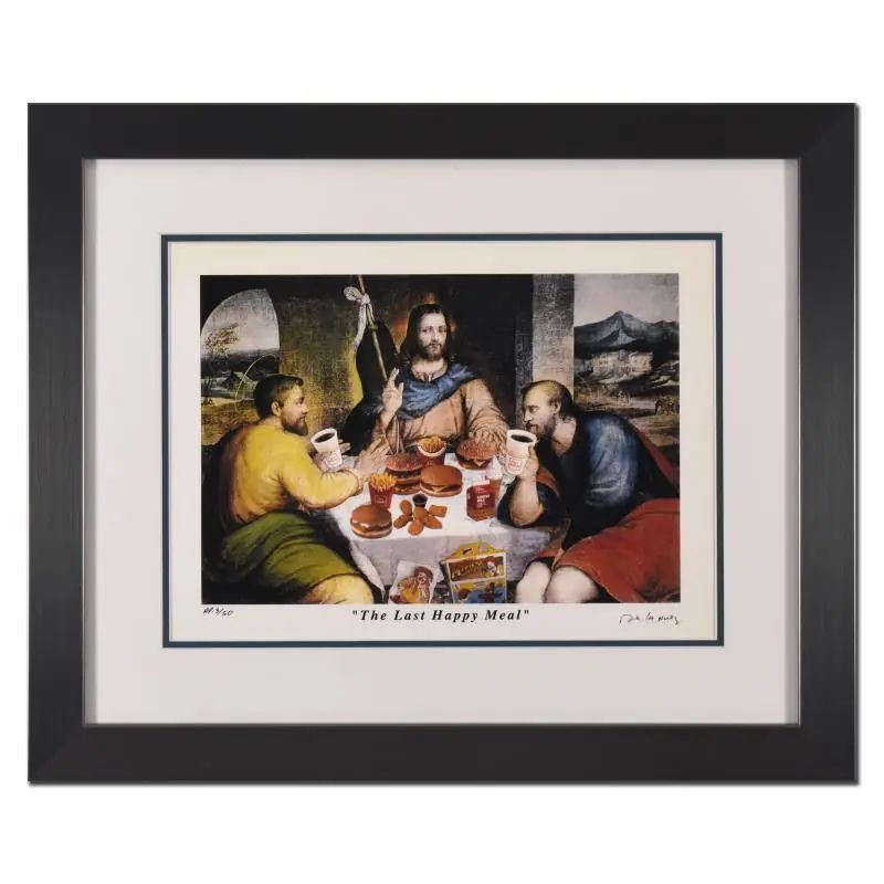 Nelson De La Nuez, "The Last Happy Meal" Limited Edition Artist Proof, Numbered and Hand Signed with Letter of Authenticity. - photo 1