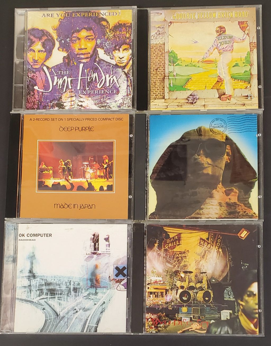 Classic Rock CD Collection: Jimi Hendrix, Elton John, Deep Purple, Radiohead, Kiss, Prince - VG - photo 1