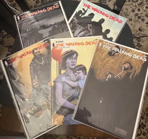 The Walking Dead Variant Comic Lot #132 #147 #148 #149 #165 Limited Numbered Covers β Image Comics