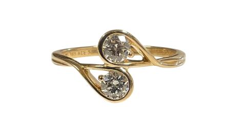 Pandora Unisex Cluster ring 14kt Yellow Gold