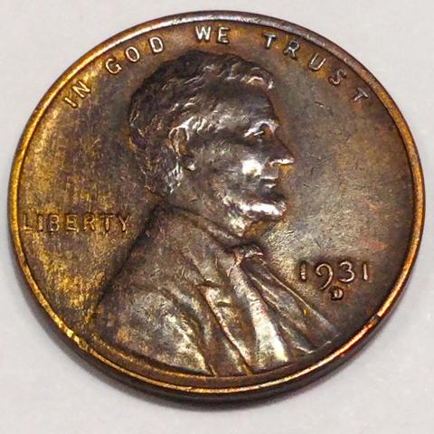 1931-D Lincoln Wheat Cent Penny Beautiful High Grade Coin Rare Date