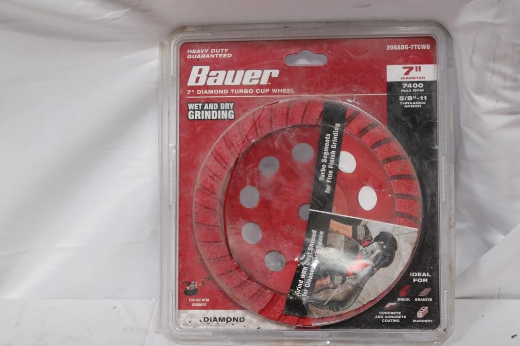 Baur Turbo Cup Wheel, Diablo Circular Saw Blade & Dewalt Circular Saw Blade 3 Pieces - photo 1