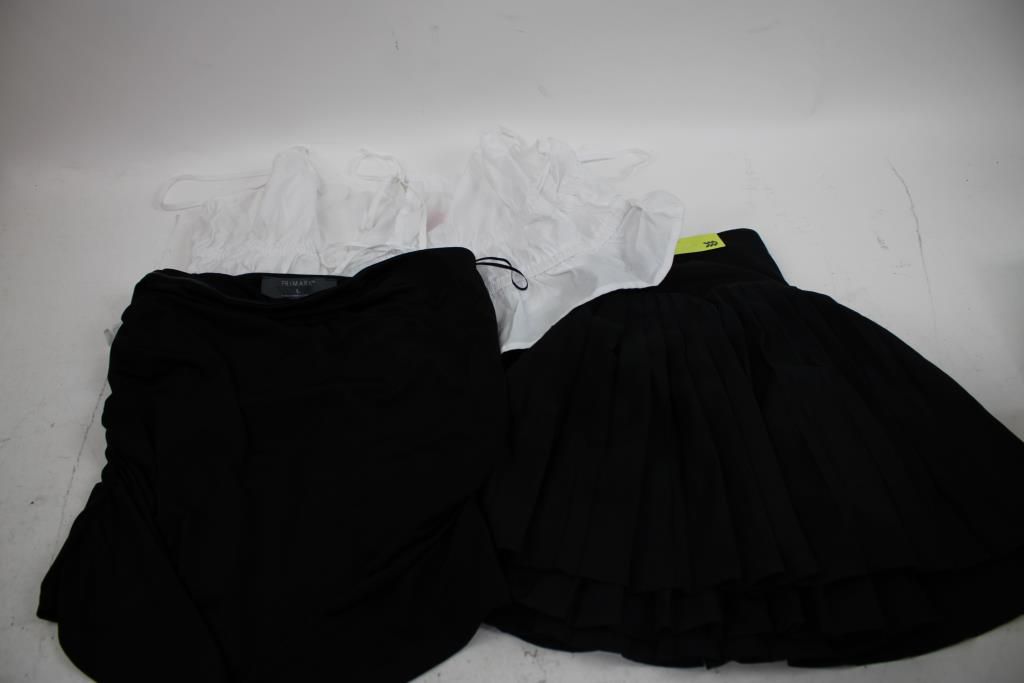 Skirts, Men And Women's Sandals, Children's T-Shirts, And More Clothing Lot, 8 Pieces - photo 1