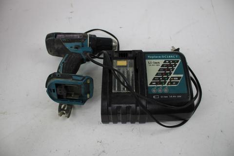 Makita Cordless Drill, Makita Angle Grinder, & Kobalt Corded Drill 4 Pieces