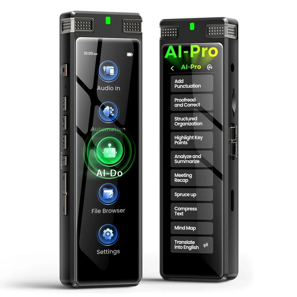 136GB AI Voice Recorder, TIMMKOO Digital Voice Recorder with Playback AI Text - photo 1