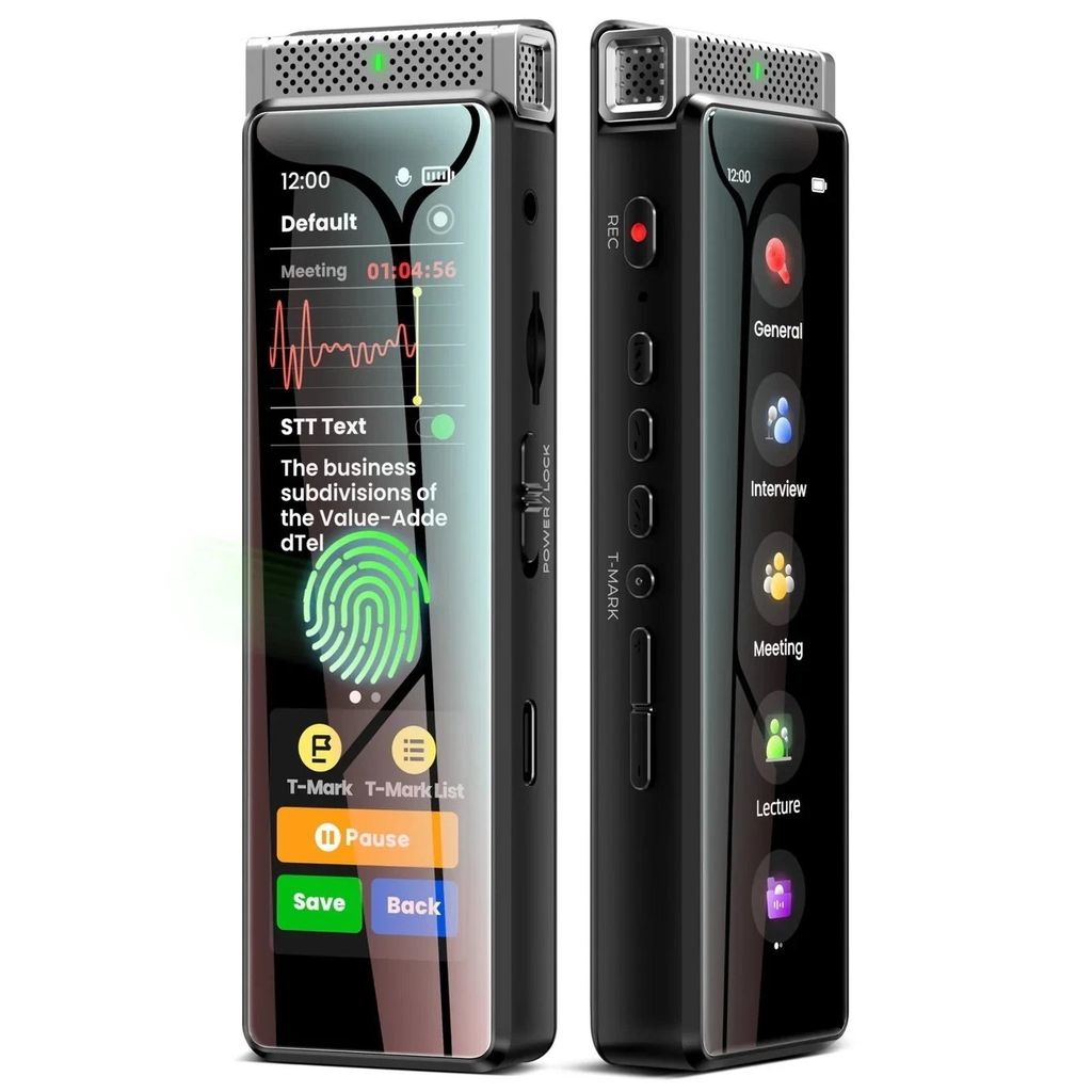 Innioasis R1 136GB Digital Voice Recorder Full Touchscreen Bluetooth Playback - photo 1