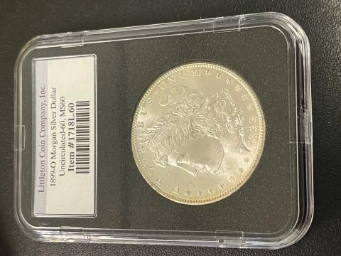 1899 O MORGAN DOLLAR MS-60 - UNCIRCULATED - LITTLETON COIN COMPANY