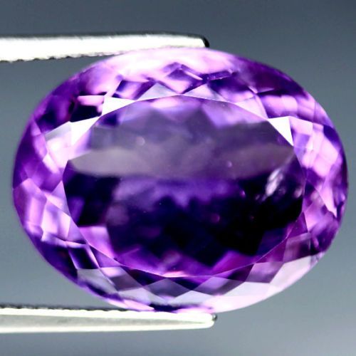 No Reserve VVS Natural Amethyst Oval Cut Loose Gemstone - photo 1