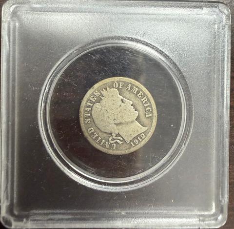 1912-S Barber Dime 10C 90% Silver San Francisco Mint Circulated