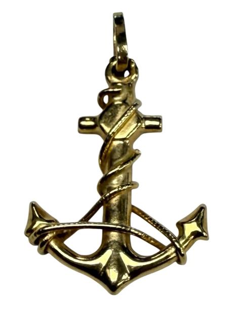 Unisex Charm 14kt Yellow Gold