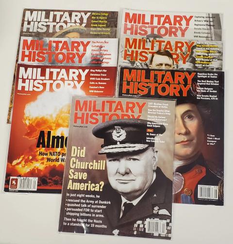 Lot of 7 Military History Magazines VG β Hitler, Churchill, WWII & More