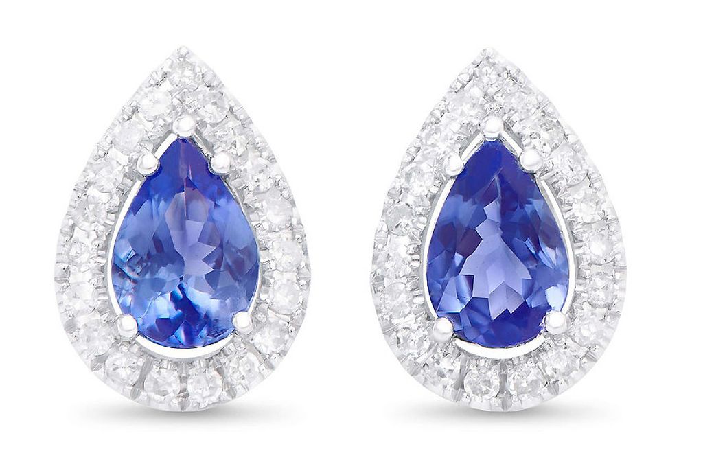 $4,895 GLS Appraisal Value! 1.45 Cts Certified Natural Diamond Tanzanite 14K Gold Designer Earrings - photo 1