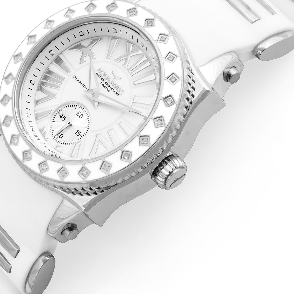 AQUASWISS Swissport L Diamond 24 Ladies Watch (Brand New) Retails at $1,495.00 - photo 1