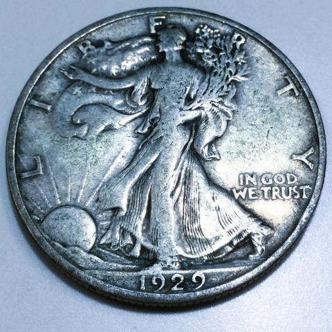 1929-D Walking Liberty Half Dollar Beautiful High Grade Coin Rare Date