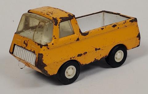 Vintage USA Tonka Orange Metal Toy Pickup Truck 4.5" Fair