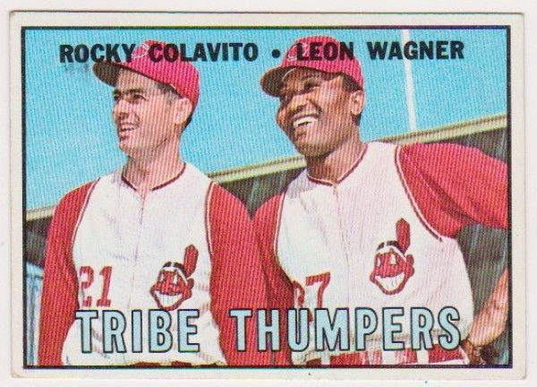 1967 Topps Rocky Colavito/Leon Wagner Tribe Thumpers #109 Card - photo 1