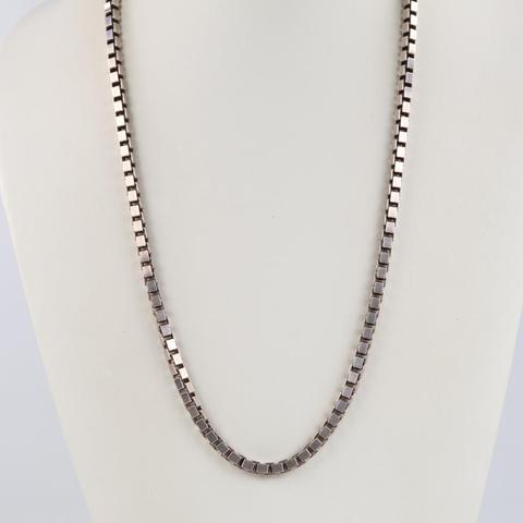 Sterling Silver Box Link Necklace