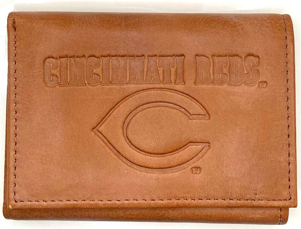 MLB Cincinnati Reds Wallet Trifold Leather Embroidery Logo - photo 1