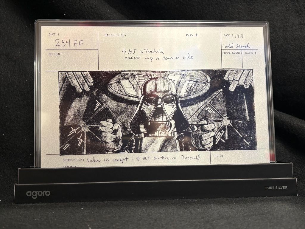 Agoro Star Wars Darth Vader Pure Silver Collectible | Storyboard & Film Scene - photo 1