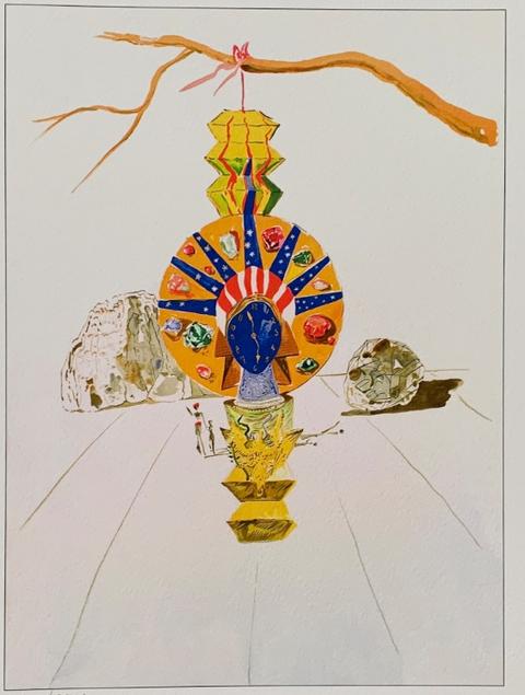 Fine Art Dali AMERICAN CLOCK Facsimile Signed Limited Edition Giclee