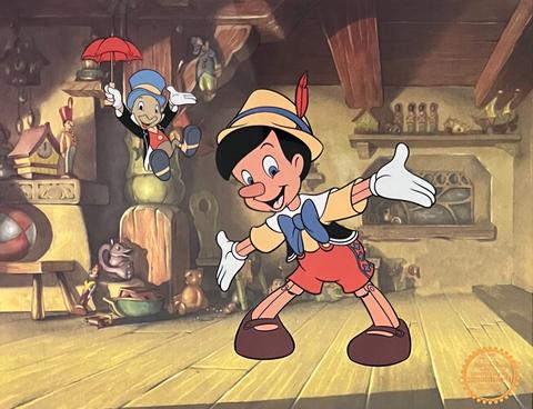 Disney PINOCCHIO Limited Edition Sericel Animation Fine Art