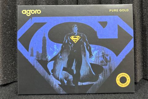 Agoro 2026 Superman 0.1g .999 Pure Gold Coin – 5,000 Mintage – New Zealand Mint