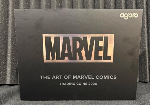 Agoro The Art of Marvel Comics Trading Coins 2026 Sealed Collector Box