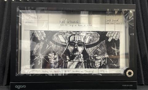 Agoro Star Wars Darth Vader Trench Run Storyboard Art 999 Pure Silver 1,000 Mintage #0675