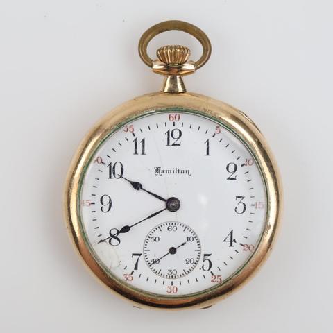 Hamilton Watch Co. 10kt GF Pocket Watch